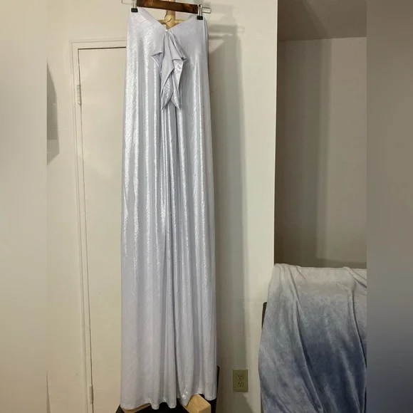 Caroline Constas Kaia Silver Gown NWT - Picture 6 of 17